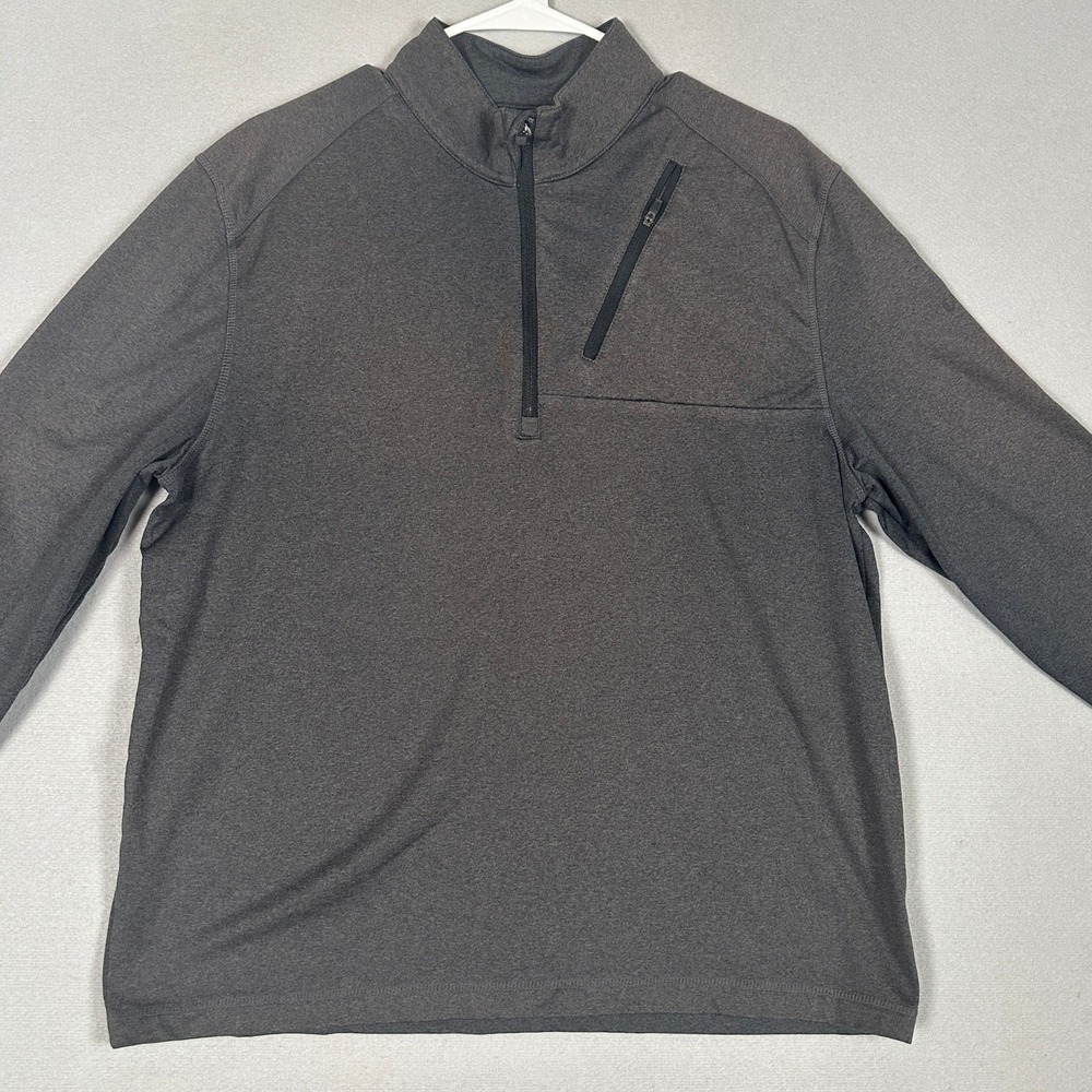 Callaway Pullover Mens Medium Quarter-Zip Grey Zippered Chest Pocket Activewear